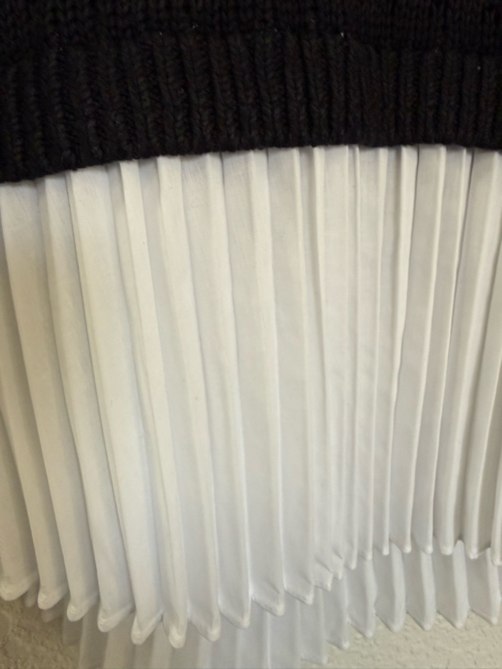 Maeve for‎ Anthropologie Layered Knit Sweater|  Pleated Hem | Boho Chic | Size M - Picture 5 of 13